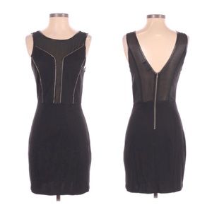 ASTR Sleeveless Cut-Out Mesh Black Bodycon Cocktail Dress, sz. XS